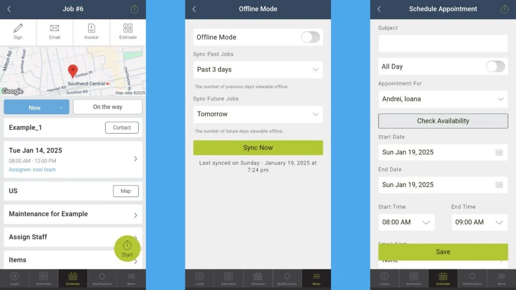 mHelpDesk app design