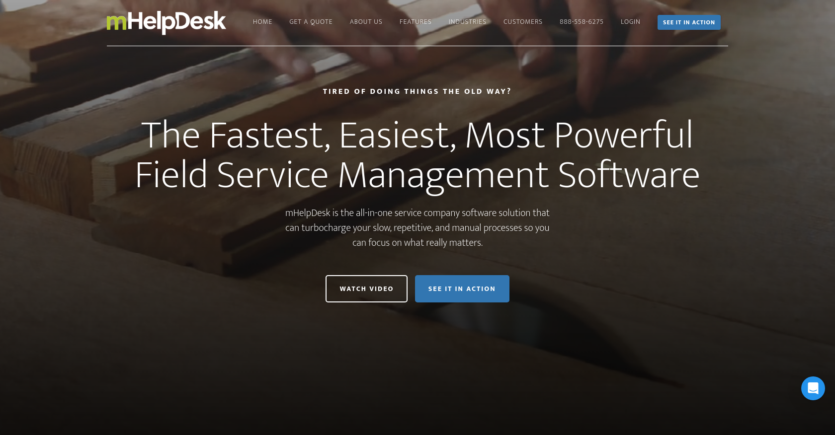 mHelpDesk marketing site